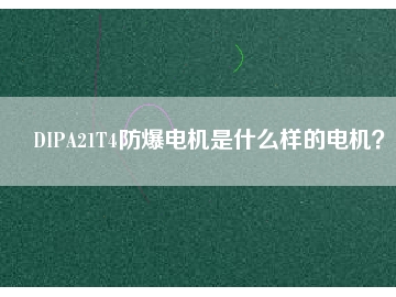 DIPA21T4防爆電機是什么樣的電機？