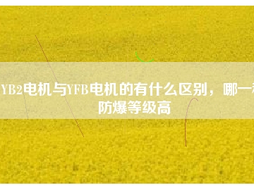 YB2電機與YFB電機的有什么區(qū)別，哪一種防爆等級高