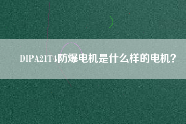 DIPA21T4防爆電機(jī)是什么樣的電機(jī)？