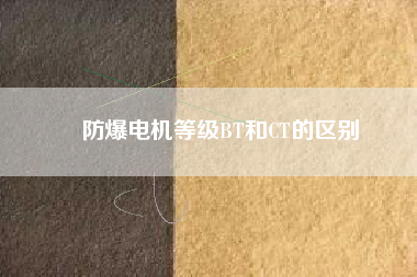 防爆電機(jī)等級BT和CT的區(qū)別