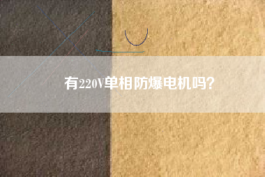 有220V單相防爆電機(jī)嗎? 有220V單相防爆電機(jī)嗎?
