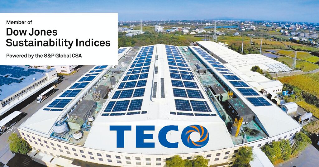 東元電機(jī)已連續(xù)三年入選DJSI道瓊永續(xù)指數(shù)新興市場(chǎng)類(lèi)別，更三度列入國(guó)際永續(xù)評(píng)比機(jī)構(gòu)標(biāo)準(zhǔn)普爾（S&P Global）永續(xù)年鑑。圖／東元電機(jī)提供